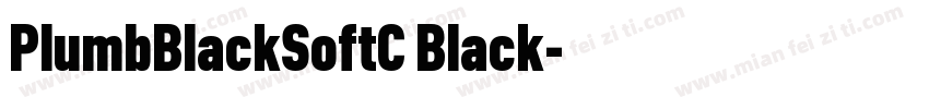 PlumbBlackSoftC Black字体转换
